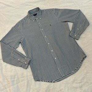 🐴 Men’s Polo Ralph Lauren Oxford Button Down - Blue & Green Plaid